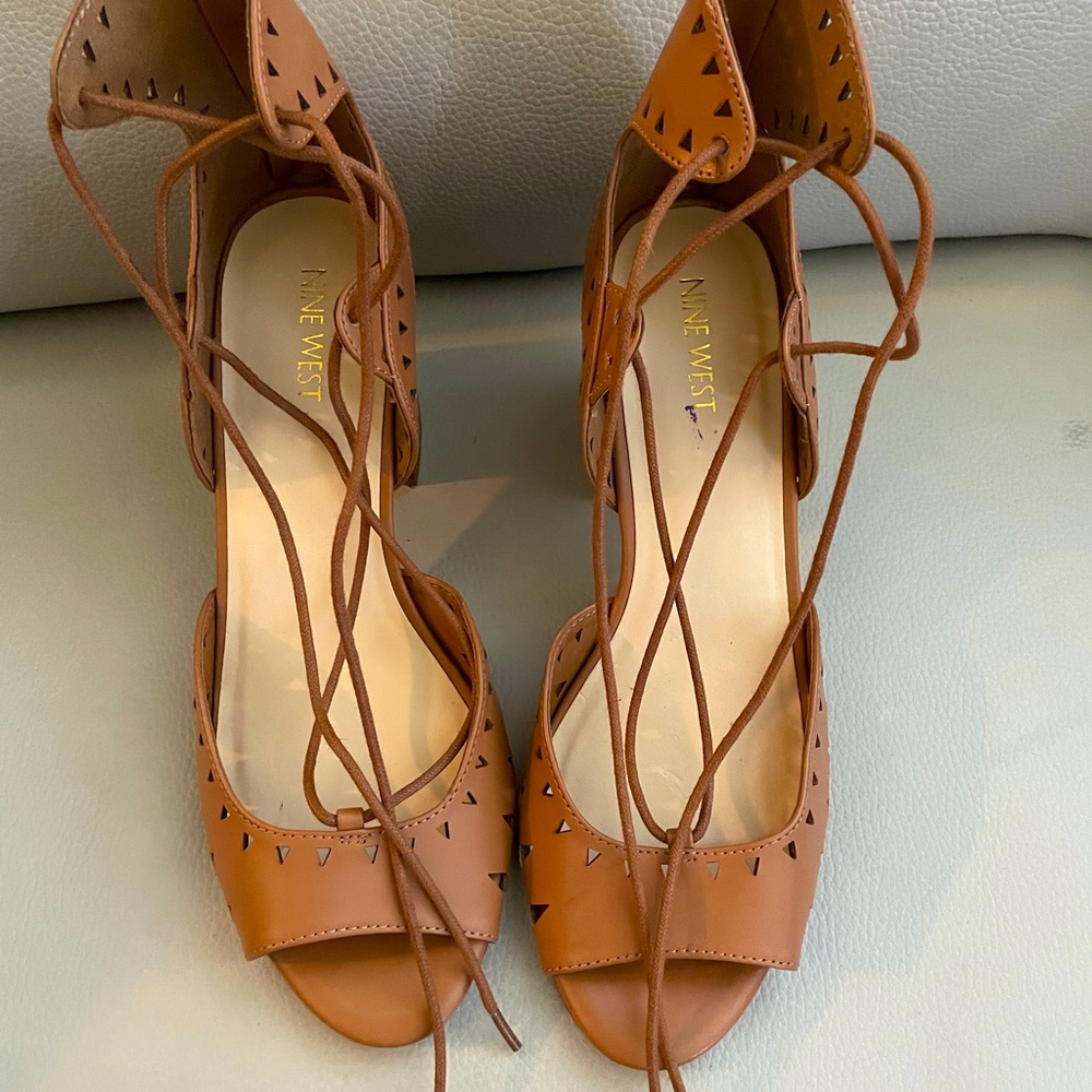 Nine west Leather lace up Sandals